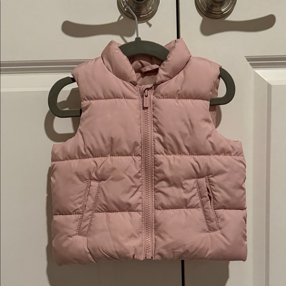 Old Navy Light Pink Puffer Vest